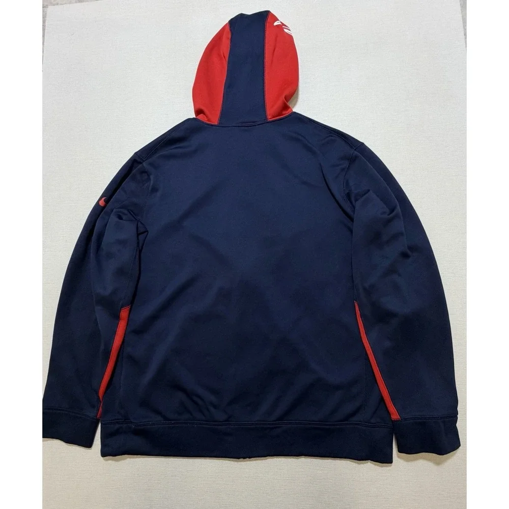 Nike Therma Fit New England Patriots Hoodie Men's Size Large NFL Full Zip